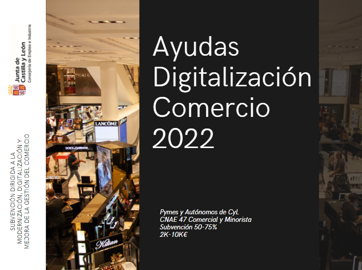 Subvencion Digitalizacion Comercio (CyL)