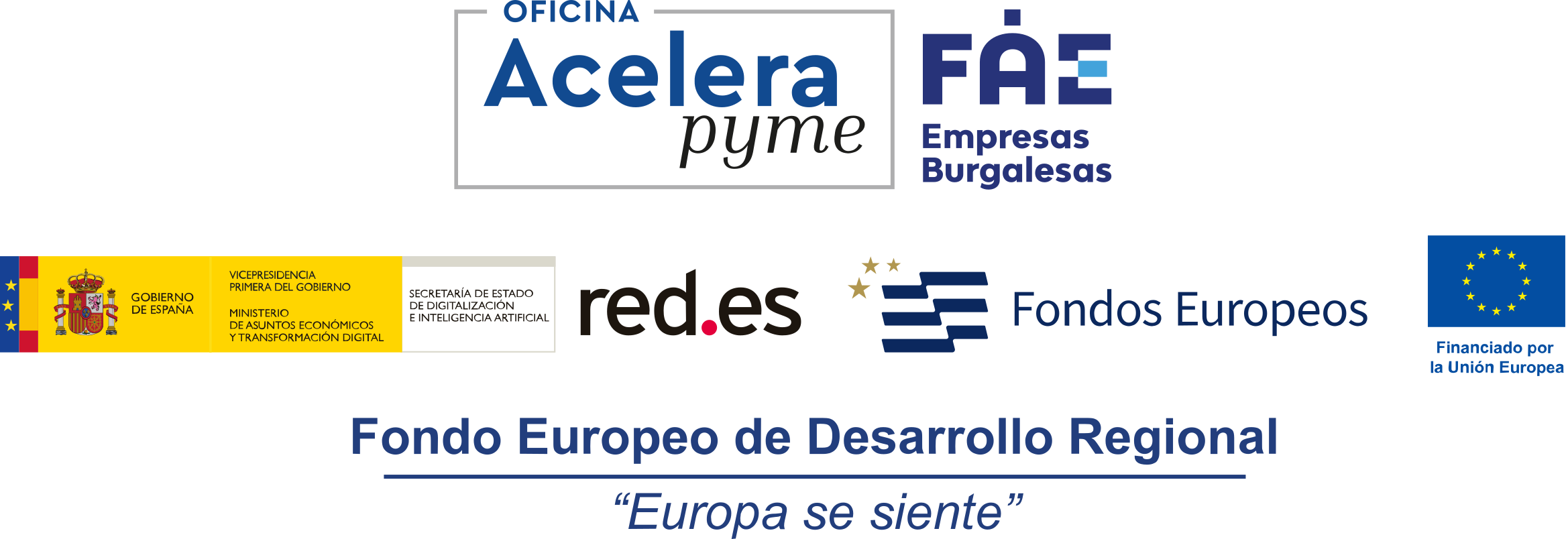 Logos Oficina Acelera Pyme FAE Burgos Redes